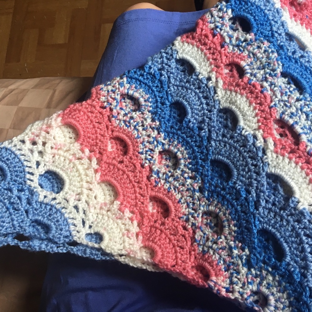 Sunset Crochet Shawl